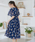 【新色追加】 大花柄シフォンワンピース