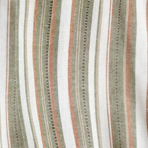 麻調前開きフレンチワンピース