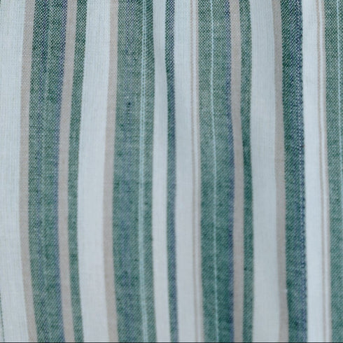 麻調前開きフレンチワンピース