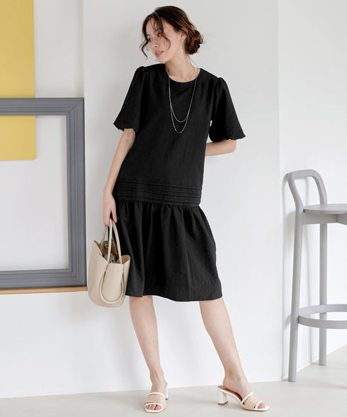 リップルピンタックワンピチュニック