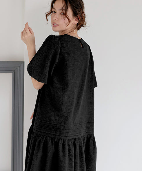 リップルピンタックワンピチュニック