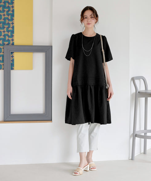 リップルピンタックワンピチュニック