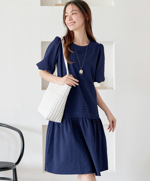 リップルピンタックワンピチュニック