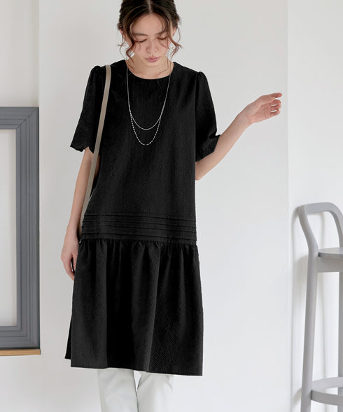 リップルピンタックワンピチュニック