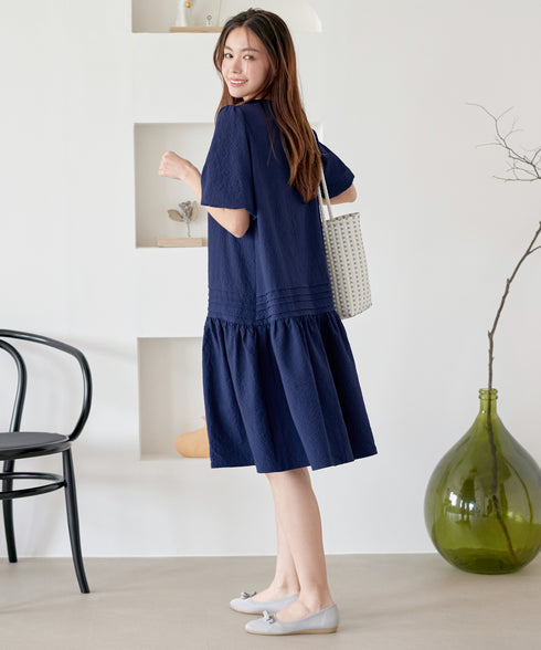 リップルピンタックワンピチュニック