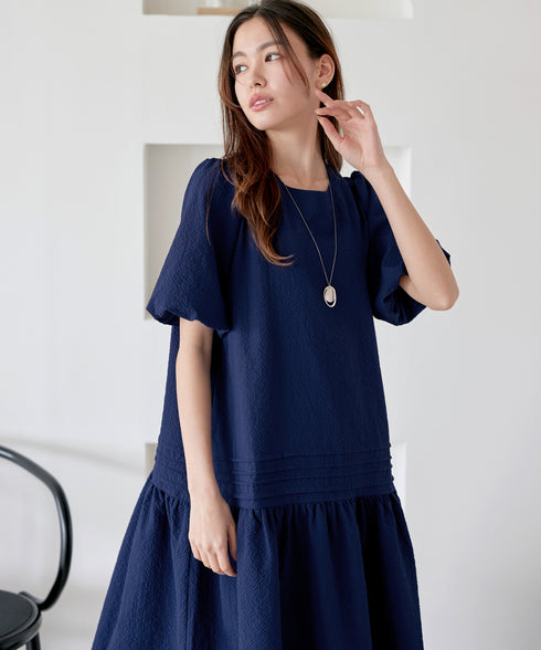 リップルピンタックワンピチュニック