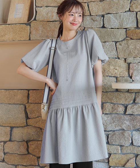 リップルピンタックワンピチュニック