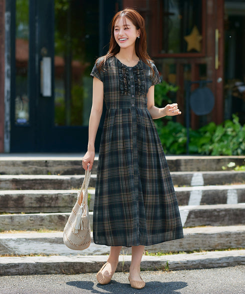 フリルワンピース