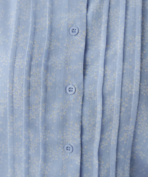 【小倉優子さん着用】フレアスリーブ柄ワンピース