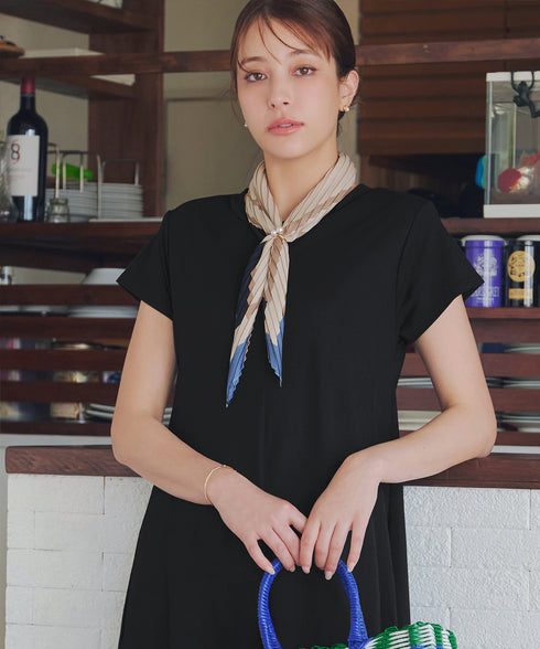 【接触冷感】イージーカットソーロングワンピース