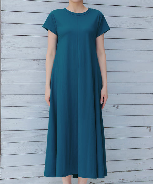 【接触冷感】イージーカットソーロングワンピース