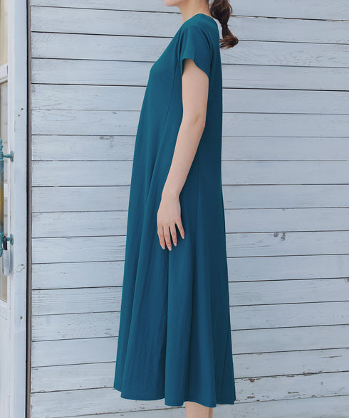 【接触冷感】イージーカットソーロングワンピース