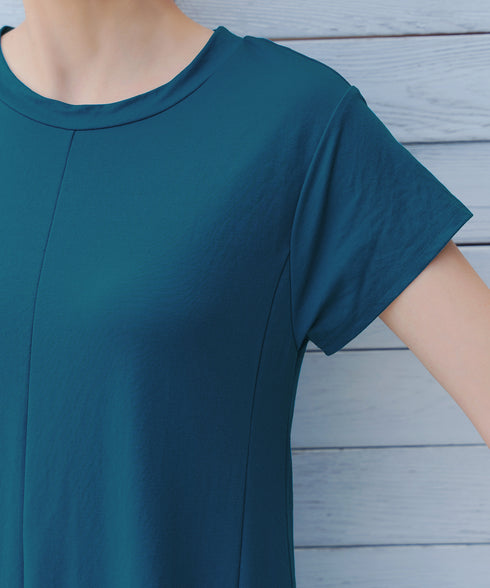 【接触冷感】イージーカットソーロングワンピース