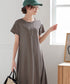 【接触冷感】イージーカットソーロングワンピース