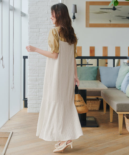 ストレッチレースキャミワンピース