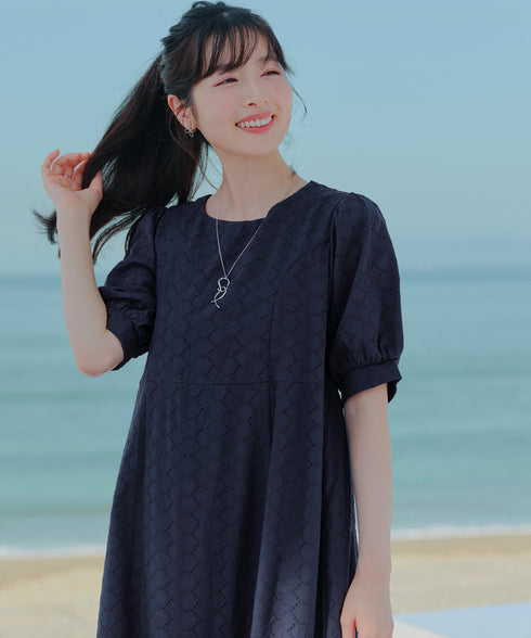 パンチングレースAラインワンピース