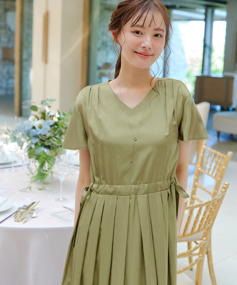 サイドリボンドロストワンピース