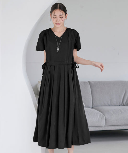サイドリボンドロストワンピース