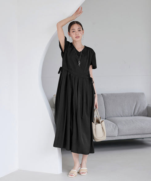 サイドリボンドロストワンピース