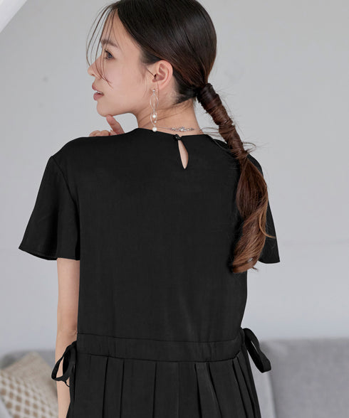 サイドリボンドロストワンピース