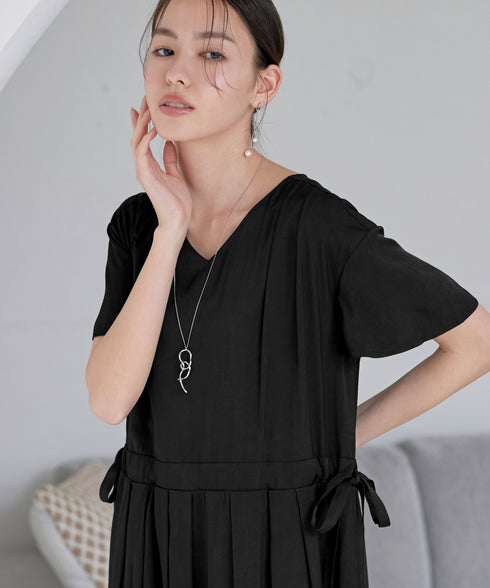 サイドリボンドロストワンピース