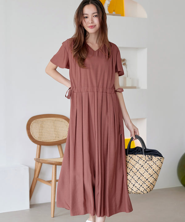 サイドリボンドロストワンピース