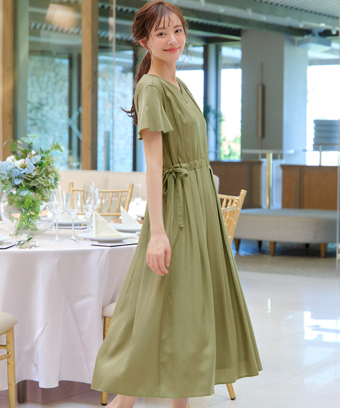 サイドリボンドロストワンピース