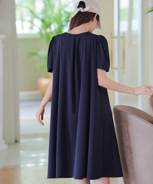 カットソーフレアAラインワンピース