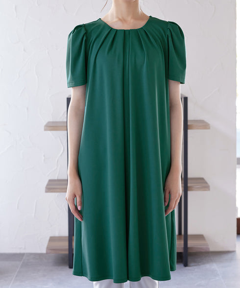 カットソーフレアAラインワンピース