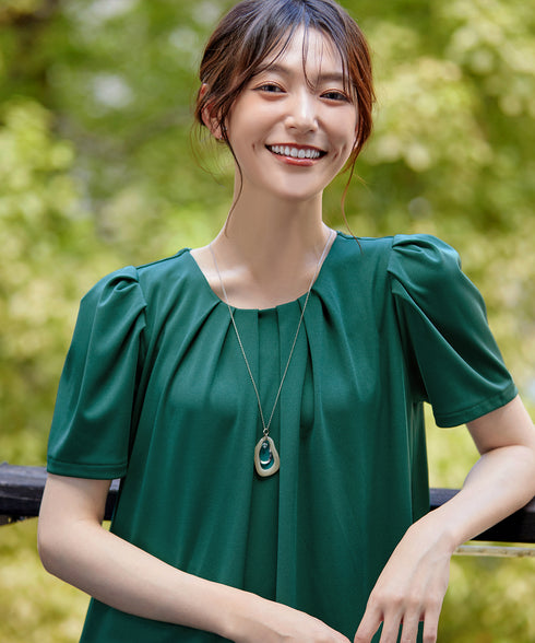 カットソーフレアAラインワンピース