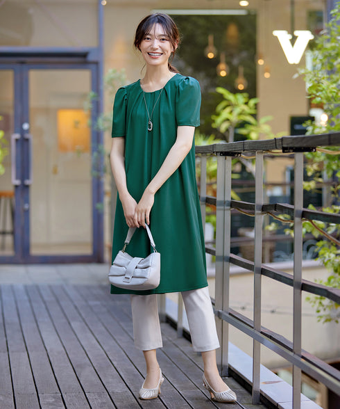 カットソーフレアAラインワンピース