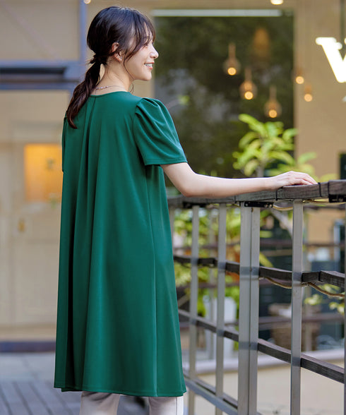 カットソーフレアAラインワンピース