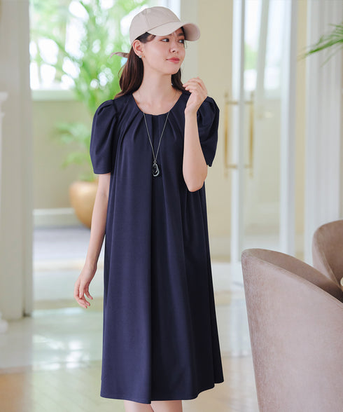 カットソーフレアAラインワンピース