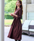 【安めぐみさん着用】キーネックポケットワンピース