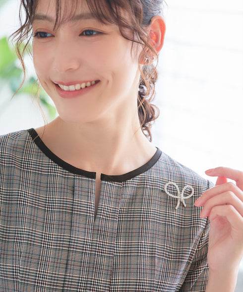 【安めぐみさん着用】チェック柄ワンピース
