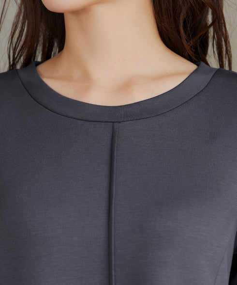 コットンレースドッキングカットソーワンピース