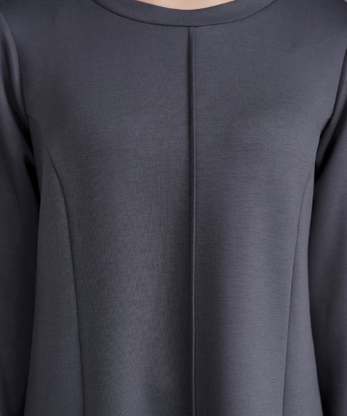 コットンレースドッキングカットソーワンピース