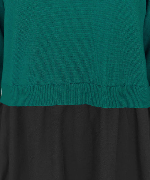 ニットドッキングワンピース