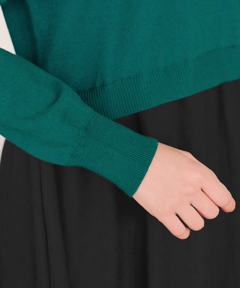 ニットドッキングワンピース