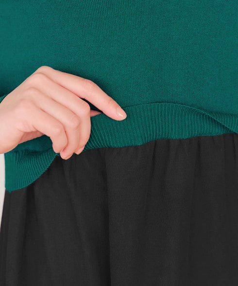 ニットドッキングワンピース