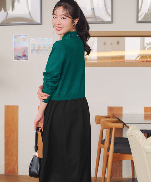 ニットドッキングワンピース