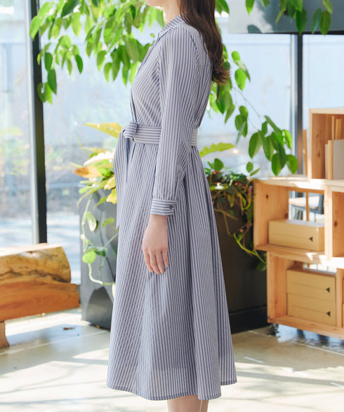 カシュクールシャツワンピース