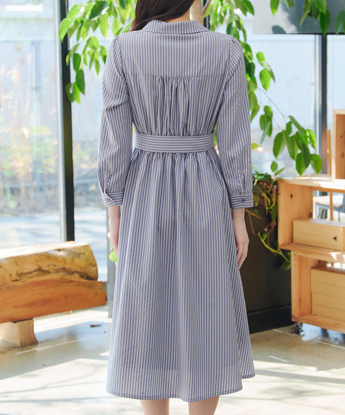 カシュクールシャツワンピース