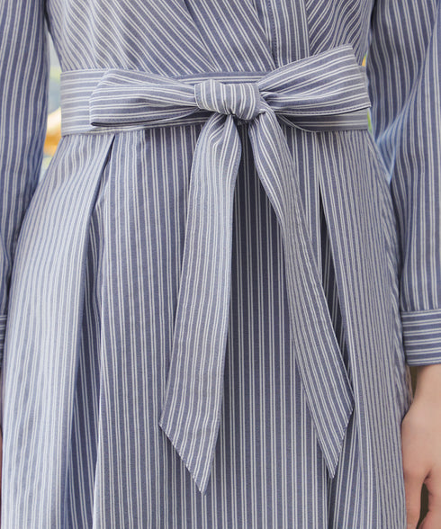 カシュクールシャツワンピース