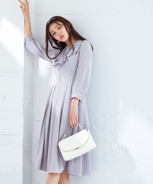 【アウトレット】ラッフルフリルワンピース