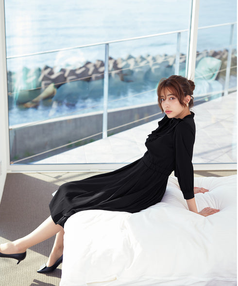 【アウトレット】ラッフルフリルワンピース