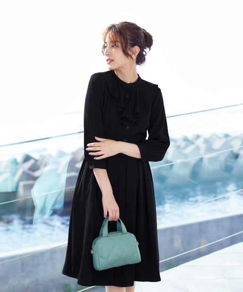 【アウトレット】ラッフルフリルワンピース