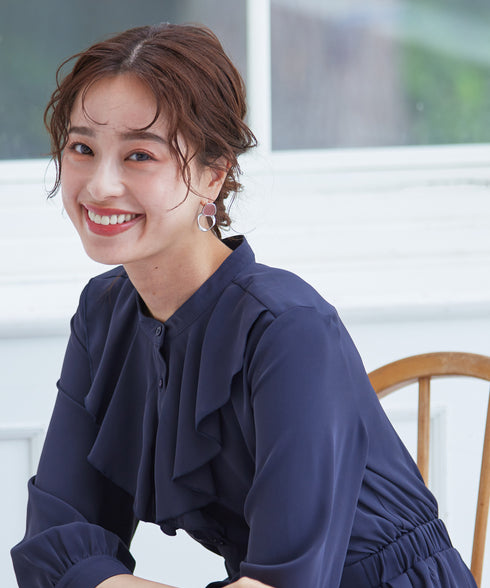 【アウトレット】ラッフルフリルワンピース