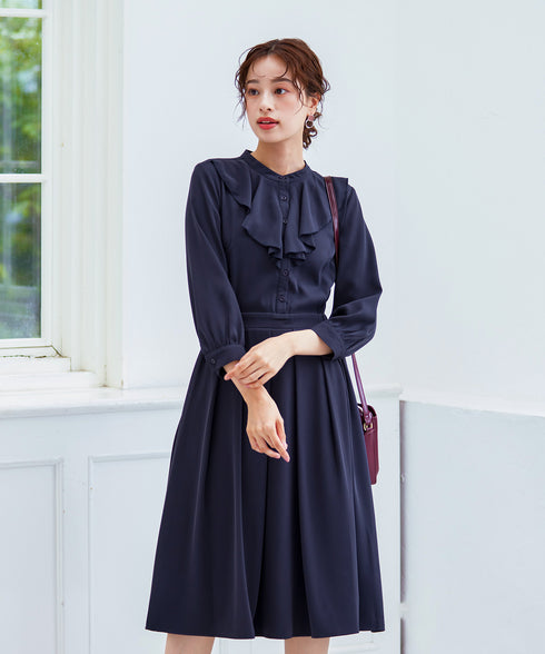 【アウトレット】ラッフルフリルワンピース