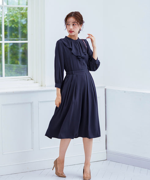 【アウトレット】ラッフルフリルワンピース